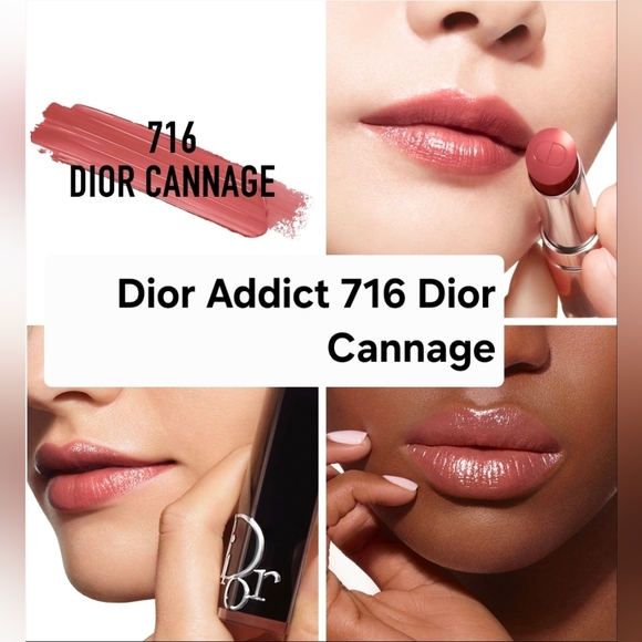 Dior Addict Hydrating Shine Lipstick - 716 Dior Cannage. BNIB - Picture 2 of 6